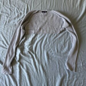 Kendall & Kylie grey knit bolero